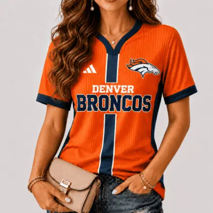 Denver Broncos | Premium NFL Game Day Women V-Neck Short Sleeve NY