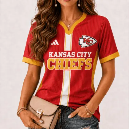 Kansas City Chiefs | Premium NFL Game Day Women V-Neck Short Sleeve NY