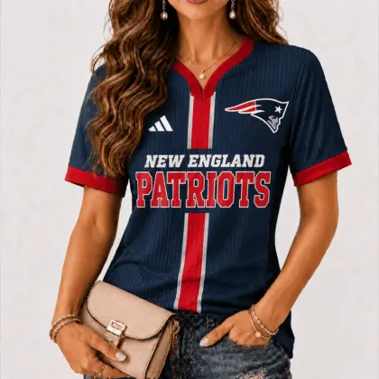 New England Patriots | Premium NFL Game Day Women V-Neck Short Sleeve NY
