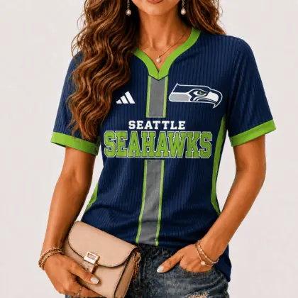 Seattle Seahawks | Premium NFL Game Day Women V-Neck Short Sleeve NY