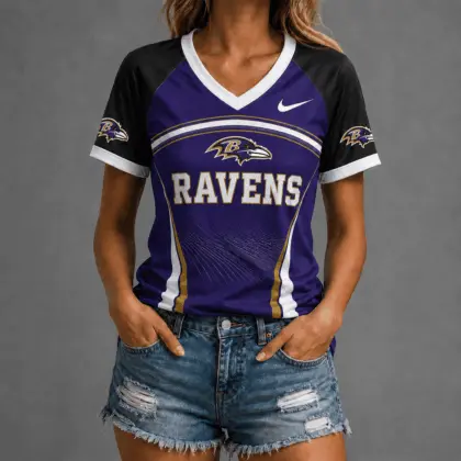 Baltimore Ravens | Premium NFL Victory Wave V-Neck TD