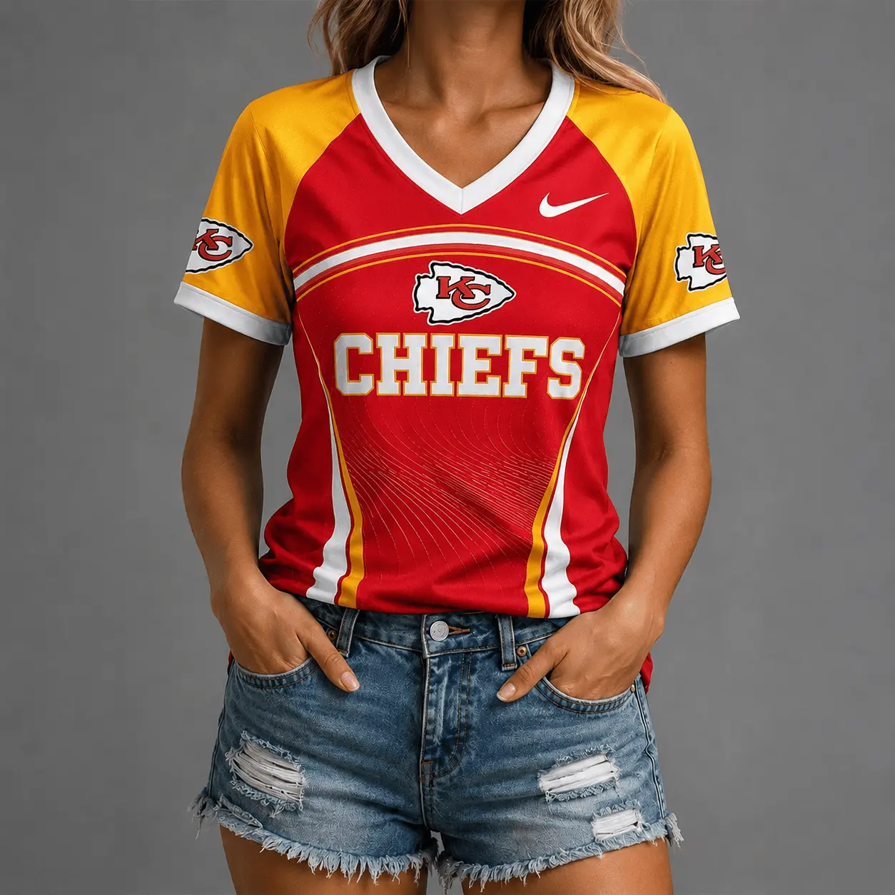 Kansas City Chiefs | Premium NFL Victory Wave V-Neck TD
