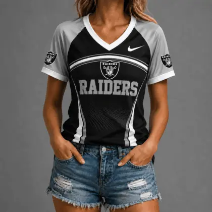 Las Vegas Raiders | Premium NFL Victory Wave V-Neck TD