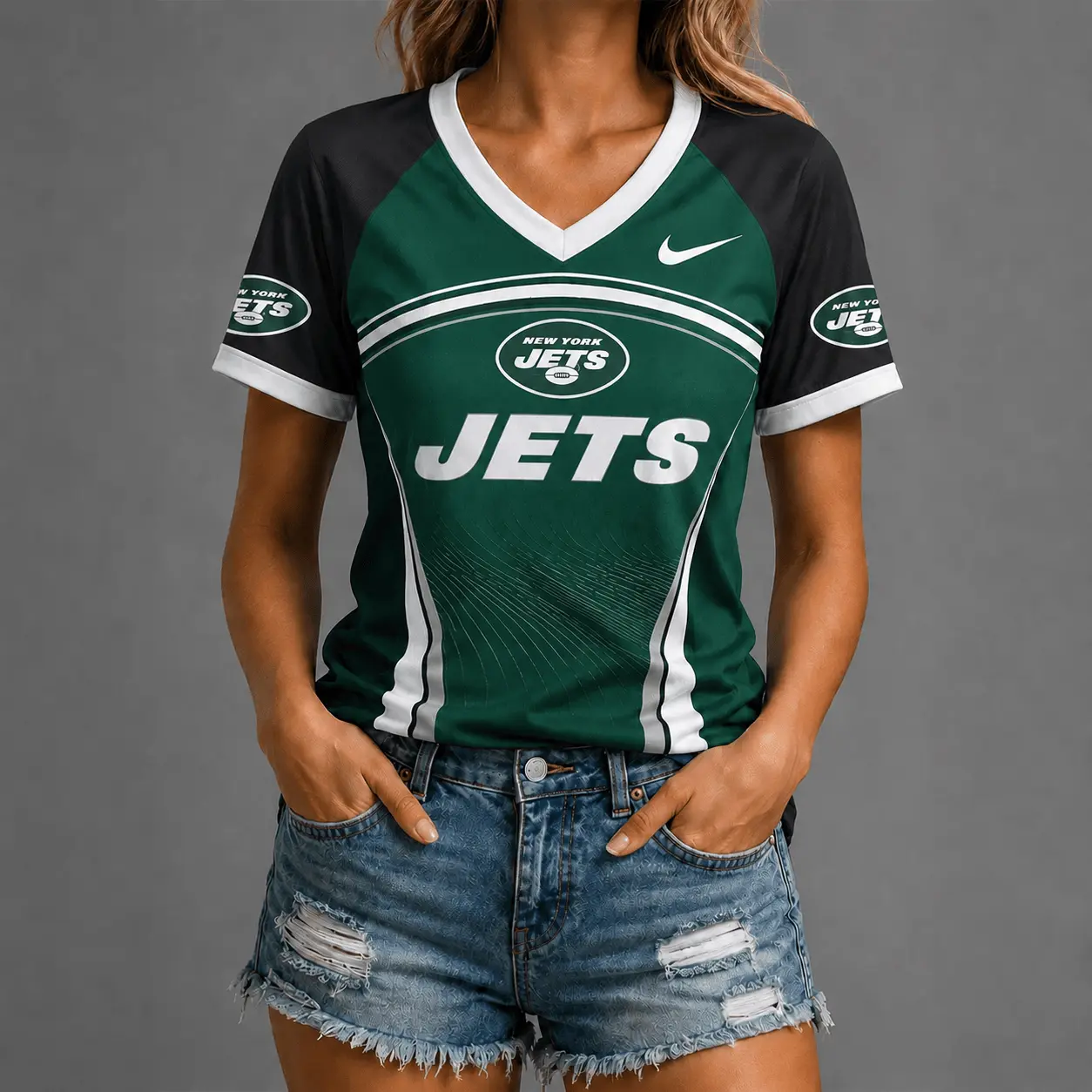 New York Jets | Premium NFL Victory Wave V-Neck TD