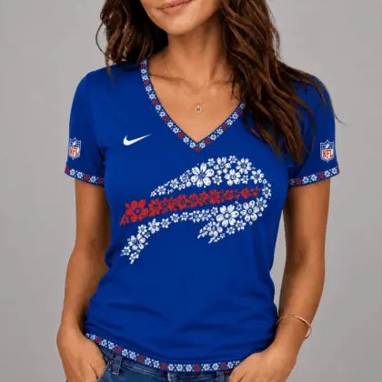 Buffalo Bills | Premium NFL Flower Logo V-Neck NY