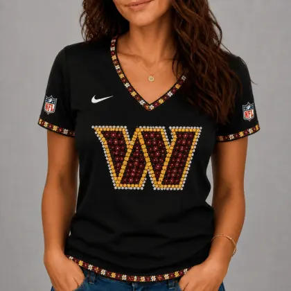 Washington Commanders | Premium NFL Flower Logo V-Neck NY