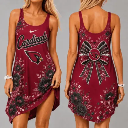 Arizona Cardinals | Premium NFL Floral Women’s Sleeveless Cami Dress NY