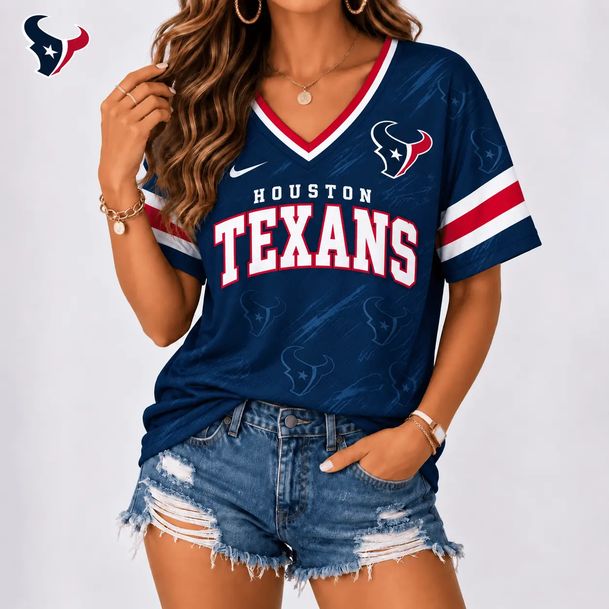 Houston Texans | Premium NFL Team Spirit V-Neck Shirt NY