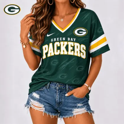 Green Bay Packers | Premium NFL Team Spirit V-Neck Shirt NY