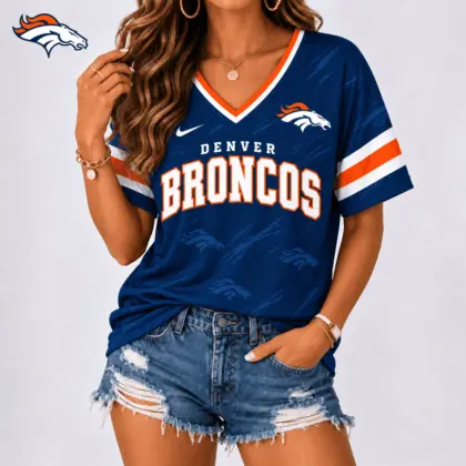 Denver Broncos | Premium NFL Team Spirit V-Neck Shirt NY