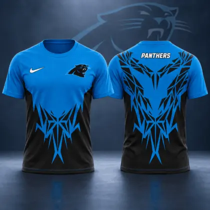 Carolina Panthers | Premium NFL Football Club Tribal Graphic T-Shirt Fan Sports Apparel NDN