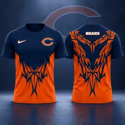 Chicago Bears | Premium NFL Football Club Tribal Graphic T-Shirt Fan Sports Apparel NDN