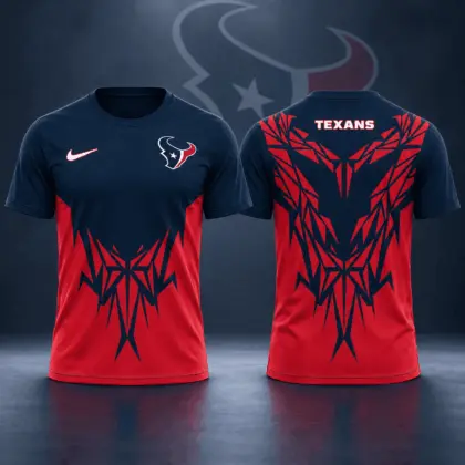 Houston Texans | Premium NFL Football Club Tribal Graphic T-Shirt Fan Sports Apparel NDN