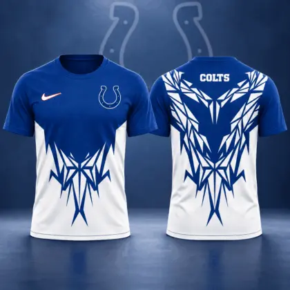 Indianapolis Colts | Premium NFL Football Club Tribal Graphic T-Shirt Fan Sports Apparel NDN