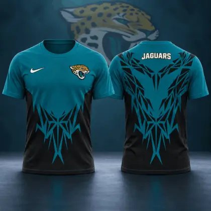 Jacksonville Jaguars | Premium NFL Football Club Tribal Graphic T-Shirt Fan Sports Apparel NDN