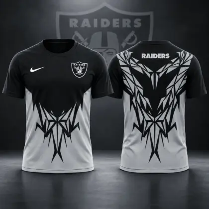 Las Vegas Raiders | Premium NFL Football Club Tribal Graphic T-Shirt Fan Sports Apparel NDN