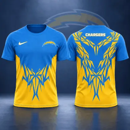 Los Angeles Chargers | Premium NFL Football Club Tribal Graphic T-Shirt Fan Sports Apparel NDN