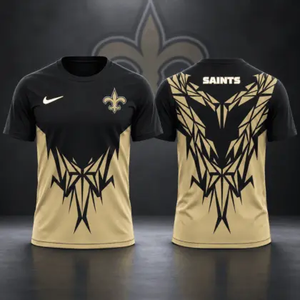 New Orleans Saints | Premium NFL Football Club Tribal Graphic T-Shirt Fan Sports Apparel NDN