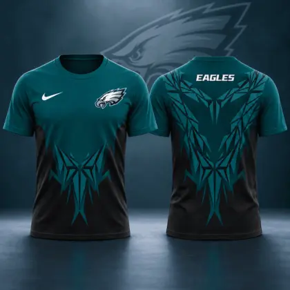 Philadelphia Eagles | Premium NFL Football Club Tribal Graphic T-Shirt Fan Sports Apparel NDN