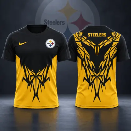 Pittsburgh Steelers | Premium NFL Football Club Tribal Graphic T-Shirt Fan Sports Apparel NDN