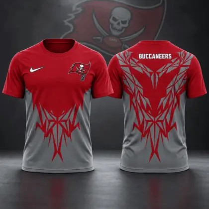 Tampa Bay Buccaneers | Premium NFL Football Club Tribal Graphic T-Shirt Fan Sports Apparel NDN