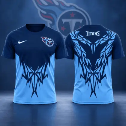 Tennessee Titans | Premium NFL Football Club Tribal Graphic T-Shirt Fan Sports Apparel NDN