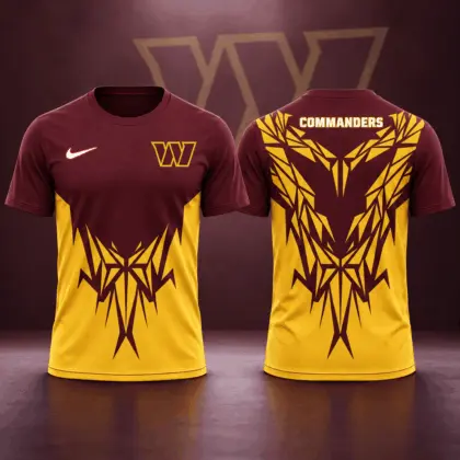 Washington Commanders | Premium NFL Football Club Tribal Graphic T-Shirt Fan Sports Apparel NDN