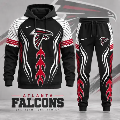 Atlanta Falcons | Premium NFL Dynamic Flame Performance Hoodie & Jogger Set NDN