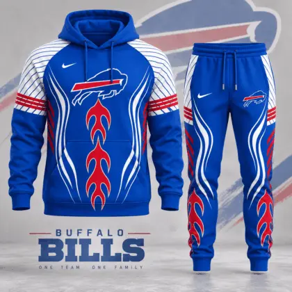 Buffalo Bills | Premium NFL Dynamic Flame Performance Hoodie & Jogger Set NDN