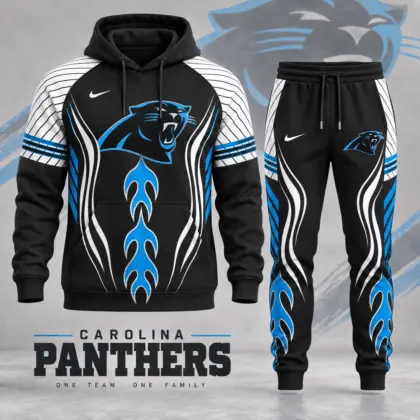 Carolina Panthers | Premium NFL Dynamic Flame Performance Hoodie & Jogger Set NDN