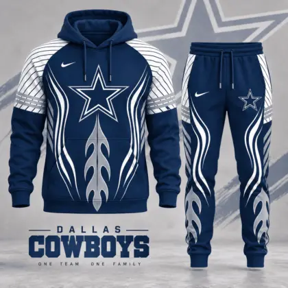 Dallas Cowboys | Premium NFL Dynamic Flame Performance Hoodie & Jogger Set NDN