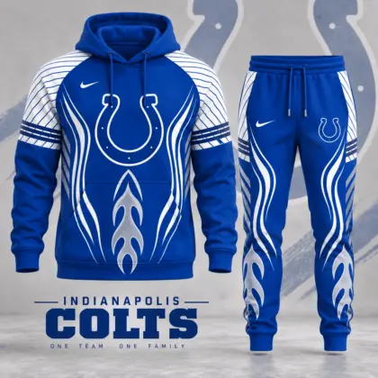Indianapolis Colts | Premium NFL Dynamic Flame Performance Hoodie & Jogger Set NDN