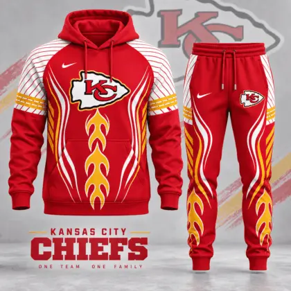 Kansas City Chiefs | Premium NFL Dynamic Flame Performance Hoodie & Jogger Set NDN