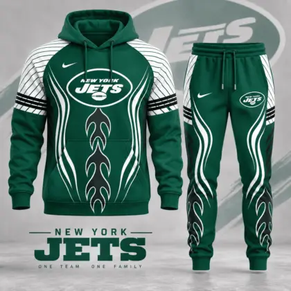New York Jets | Premium NFL Dynamic Flame Performance Hoodie & Jogger Set NDN