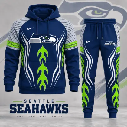 Seattle Seahawks | Premium NFL Dynamic Flame Performance Hoodie & Jogger Set NDN