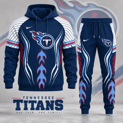 Tennessee Titans | Premium NFL Dynamic Flame Performance Hoodie & Jogger Set NDN