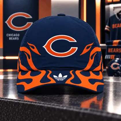 Chicago Bears | Premium NFL Flame Edition Game Day Adjustable Cap NDN