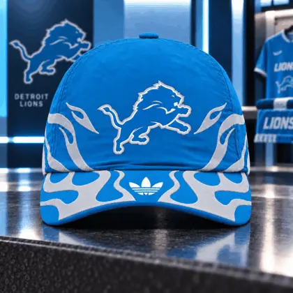 Detroit Lions | Premium NFL Flame Edition Game Day Adjustable Cap NDN