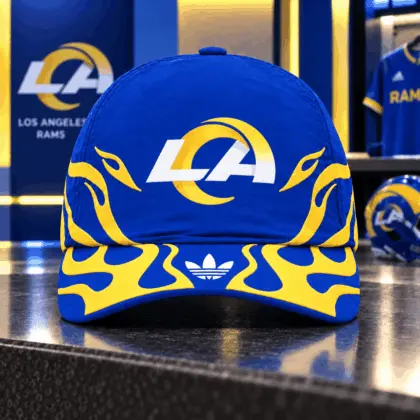 Los Angeles Rams | Premium NFL Flame Edition Game Day Adjustable Cap NDN