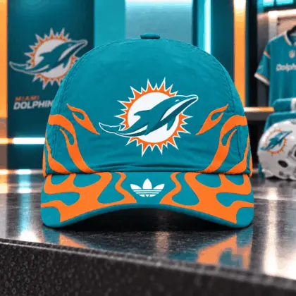 Miami Dolphins | Premium NFL Flame Edition Game Day Adjustable Cap NDN