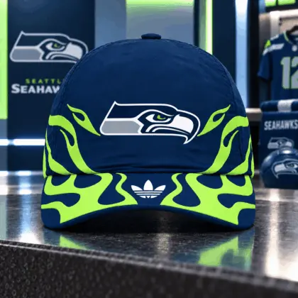 Seattle Seahawks | Premium NFL Flame Edition Game Day Adjustable Cap NDN