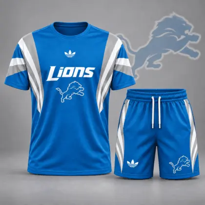 Detroit Lions | Premium NFL Elite Performance T-Shirt & Shorts Set NDN