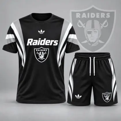 Las Vegas Raiders | Premium NFL Elite Performance T-Shirt & Shorts Set NDN