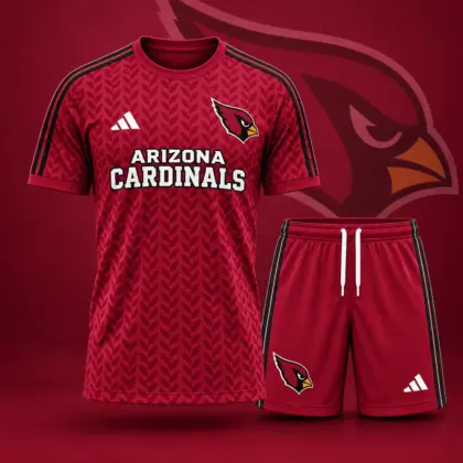 Arizona Cardinals | Premium NFL Classic Team Pattern T-Shirt and Shorts Set NDN