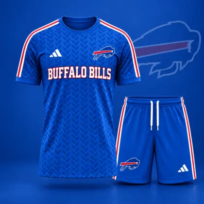 Buffalo Bills | Premium NFL Classic Team Pattern T-Shirt and Shorts Set NDN