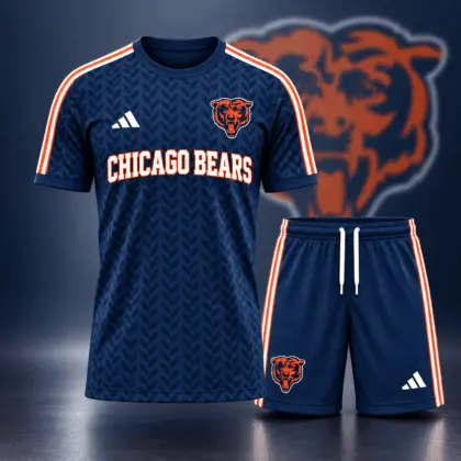 Chicago Bears | Premium NFL Classic Team Pattern T-Shirt and Shorts Set NDN