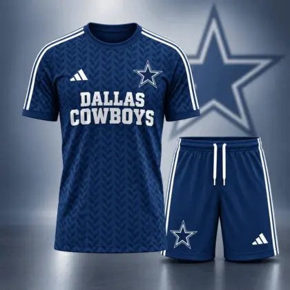 Dallas Cowboys | Premium NFL Classic Team Pattern T-Shirt and Shorts Set NDN