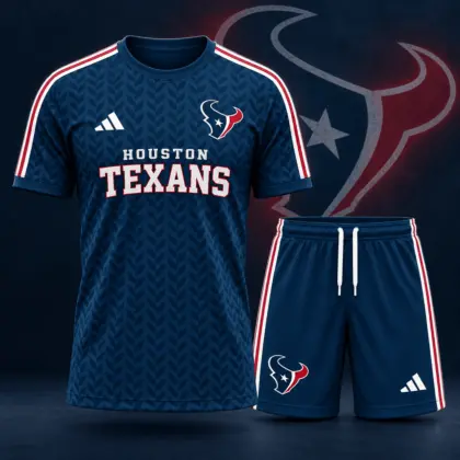 Houston Texans | Premium NFL Classic Team Pattern T-Shirt and Shorts Set NDN