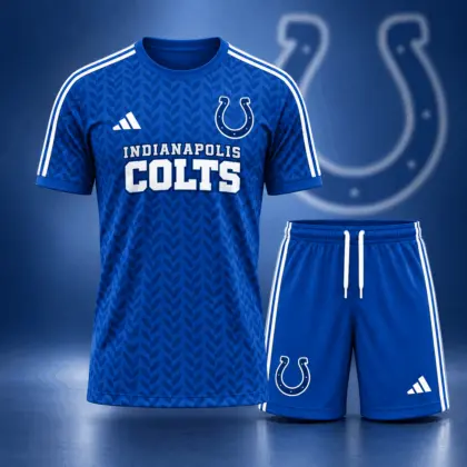 Indianapolis Colts | Premium NFL Classic Team Pattern T-Shirt and Shorts Set NDN