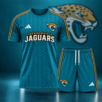 Jacksonville Jaguars | Premium NFL Classic Team Pattern T-Shirt and Shorts Set NDN